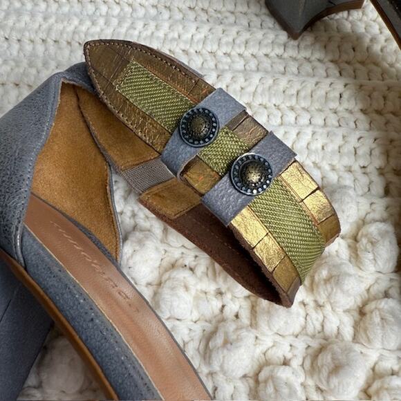 SUNDANCE Women's 40 Twilight Zephyr Ankle Strap Heeled Sandals Metallic Spain - Picture 4 of 12